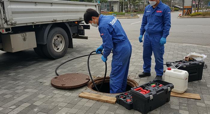 남양주시 하수구 고압세척 막힘의 끝판왕이 나타났습니다