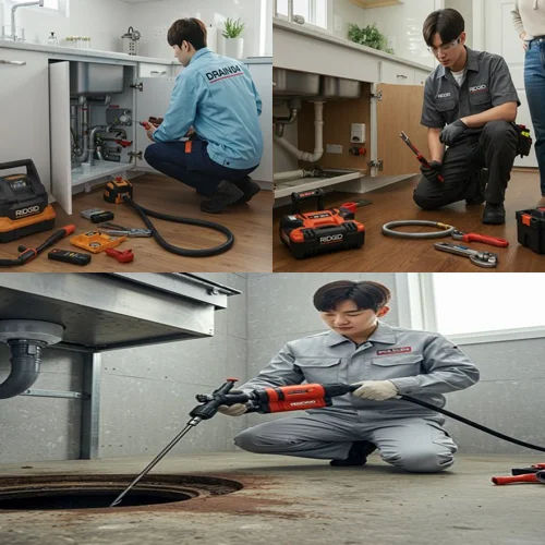 가운동 싱크대막힘 역류 전문가가 바로 출동