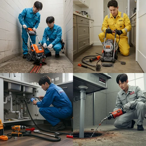 가운동 싱크대막힘 역류 전문가가 바로 출동