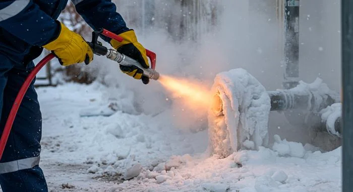 별내동 수도관 동방 하수구 꽁꽁 언 하수관 해결사