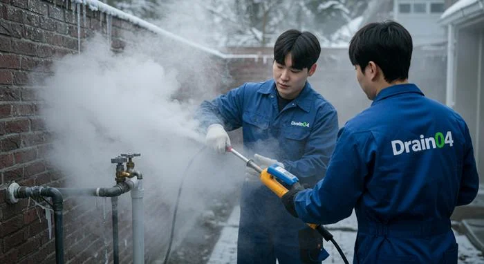 남양주 하수구 해빙 얼었을때 꽁꽁 언 하수구 시원하게