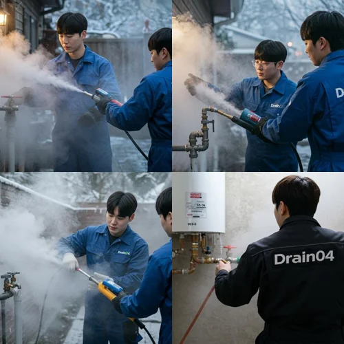 남양주 금곡동 언 수도 녹임 해빙 업체 꽁꽁 언 하수도 시원하게