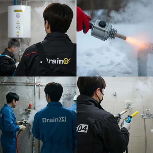 지금동 언 수도 녹임 해빙 업체 겨울철 하수구 걱정 끝