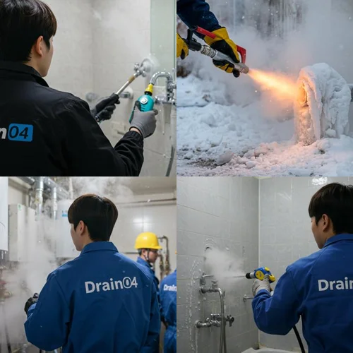 지금동 언 수도 녹임 해빙 업체 겨울철 하수구 걱정 끝