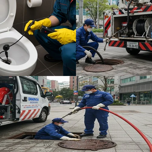 오남읍 하수구 막힘 배수구 묵은 때까지 싹 제거