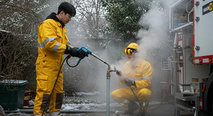 별내동 언 수도 녹임 해빙 업체 빠르게 녹여서 복구 완료