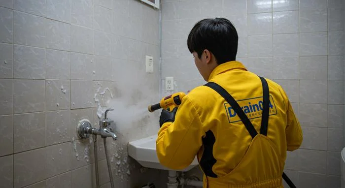 지금동 수도관 동파 하수구 녹여서 운까지 뻥 뚫어