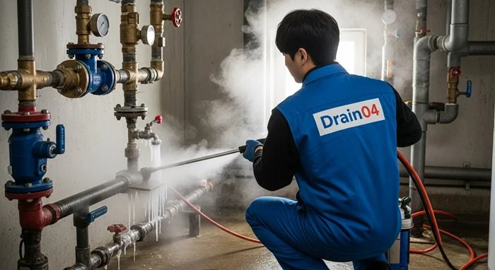 수동면 해빙 하수도 배관 업체 동파 피해 완벽하게 복구