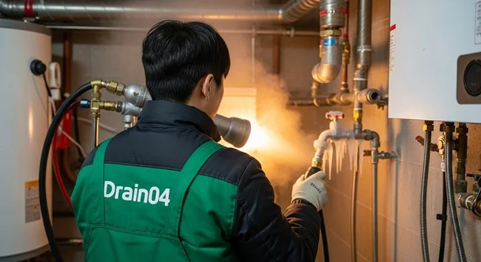 이패동 해빙 하수도 배관 업체 꽁꽁 언 하수도도 뚫어