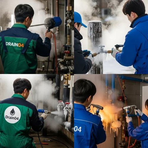 퇴계원면 수도관 동파 하수구 녹임 기술 끝판왕이 해결