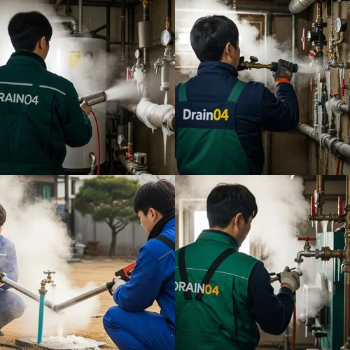 삼패동 수도관 동파 하수구 겨울 하수구는 저희에게