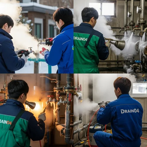 남양주 금곡동 수도 동파 녹임 해빙 확실하게 녹여서 뚫어