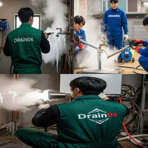 남양주 금곡동 수도 동파 녹임 해빙 확실하게 녹여서 뚫어