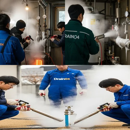 남양주 금곡동 수도 동파 녹임 해빙 확실하게 녹여서 뚫어