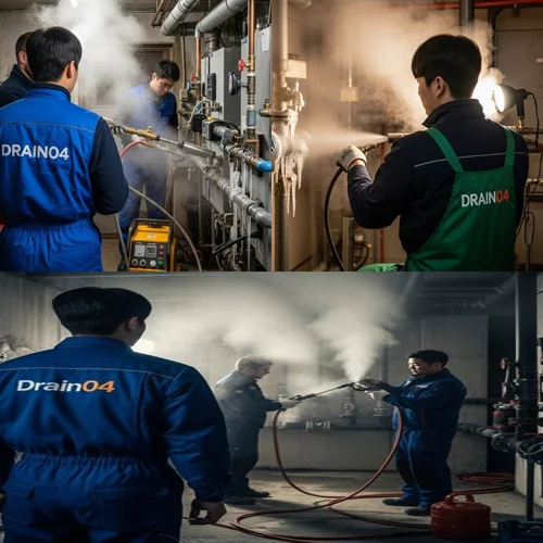 수동면 언 수도 녹임 해빙 업체 꽁꽁 언 배관 확실하게 녹여