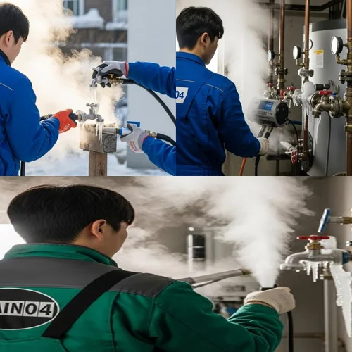 도농동 해빙 하수도 배관 업체 겨울에도 시원한 물줄기