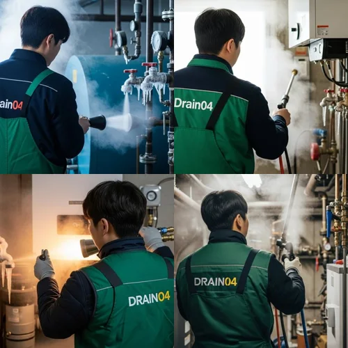 일패동 언 수도 녹임 해빙 업체 꽁꽁 언 하수구 시원하게