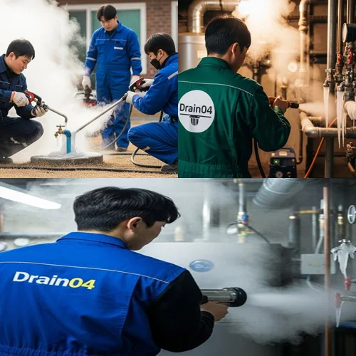 일패동 언 수도 녹임 해빙 업체 꽁꽁 언 하수구 시원하게