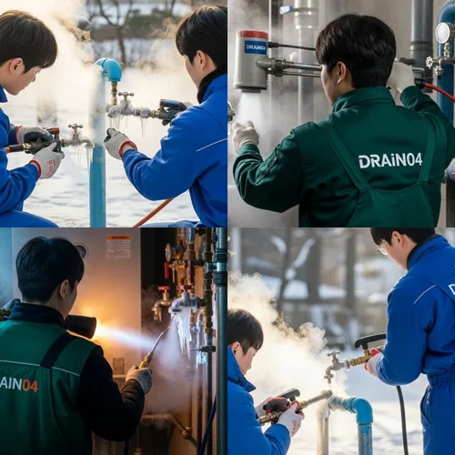 삼패동 수도 동파 녹임 해빙 배관 속까지 시원하게 해빙