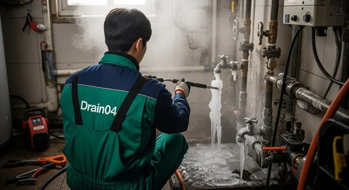 오남읍 수도관 동파 하수구 녹임으로 쾌적한 환경을