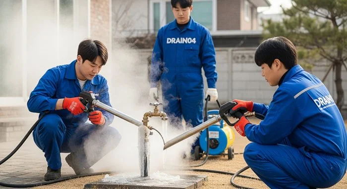 남양주 금곡동 해빙 하수도 배관 업체 녹여서 통수 확실 보장
