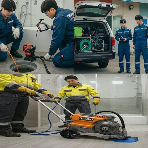 퇴계원면 하수구 뚫음 하수도, 아파트 상가 기름때 제거 완료 후기!