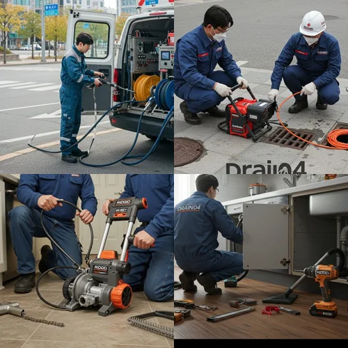 조안면 싱크대 막힘 배수구, 북한강변 식당 주방 말끔히 뚫었어요