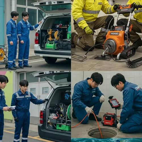조안면 싱크대 막힘 배수구, 북한강변 식당 주방 말끔히 뚫었어요