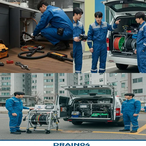 남양주 퇴계원면 싱크대 막힘 배수구 아파트 상가 주방 기름때 제거 완료