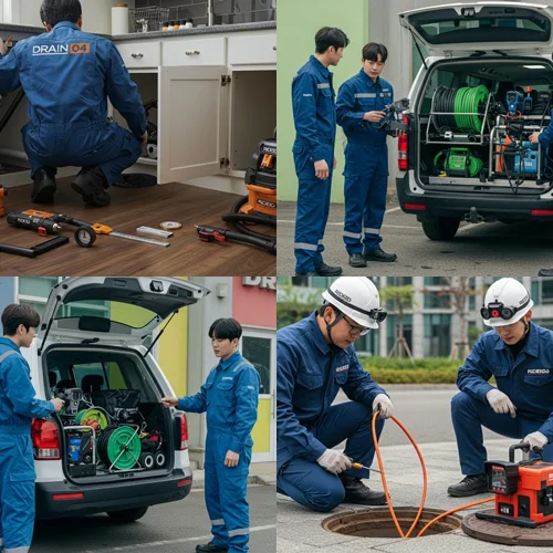 전원주택 주방 막힘의 주범 찾기! 남양주 별내면 싱크대 막힘 배수구 대작전